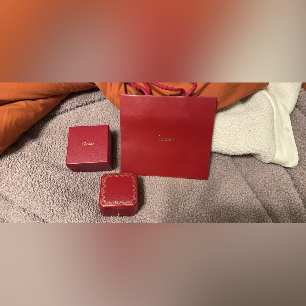 Cartier bag, box, ring box